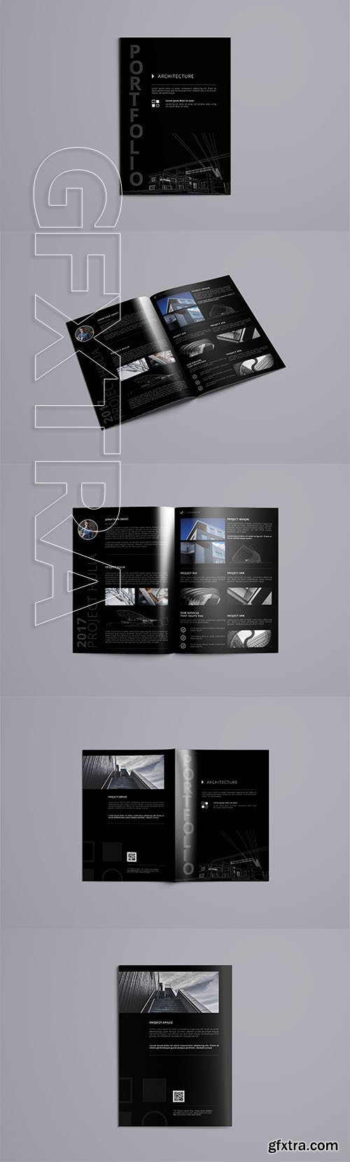 CreativeMarket - Bi-fold Architecture Portfolio 3080606