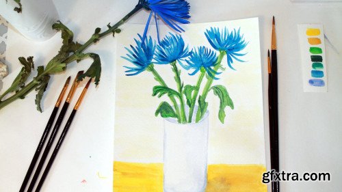 Learn to Paint Flowers in Gouache for Beginners | Easy and Fun Project