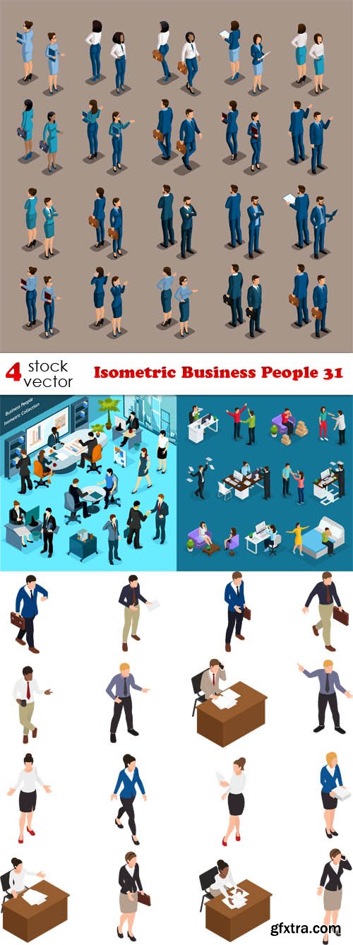Vectors - Isometric Business People 31