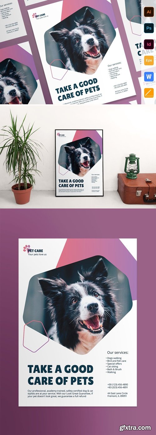 Pet Grooming Care Poster