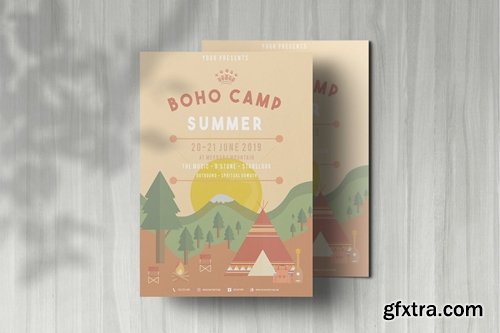 Boho Camp flyer