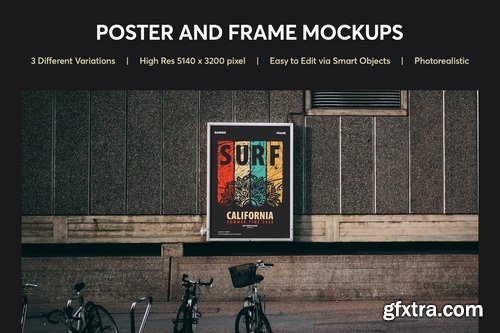 Poster and Frame Mockup Vol 01