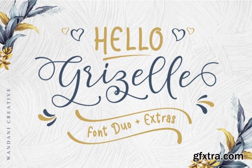 Hello Grizelle Duo Font Family - 2 Fonts