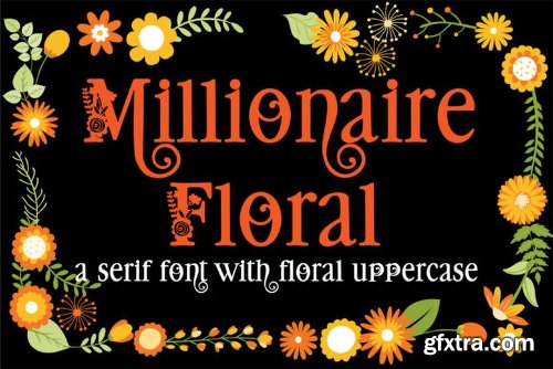 Millionaire Floral Font