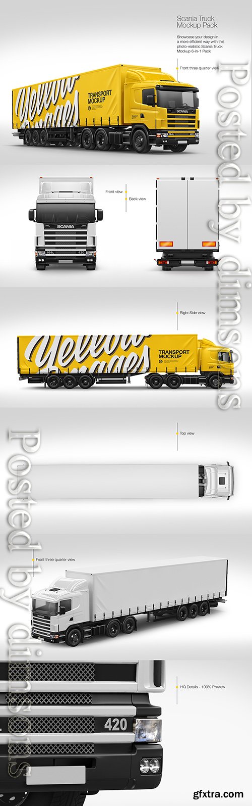 Scania Truck Mockup Pack