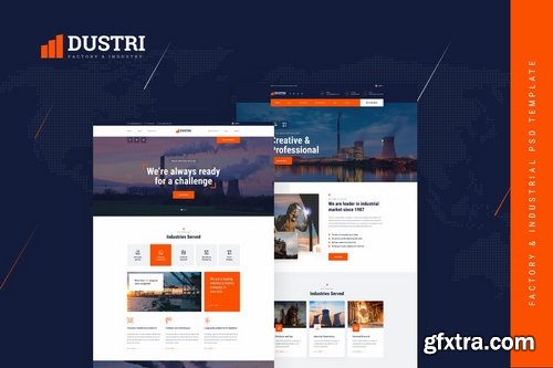 Dustri - Factory & Industrial PSD Template