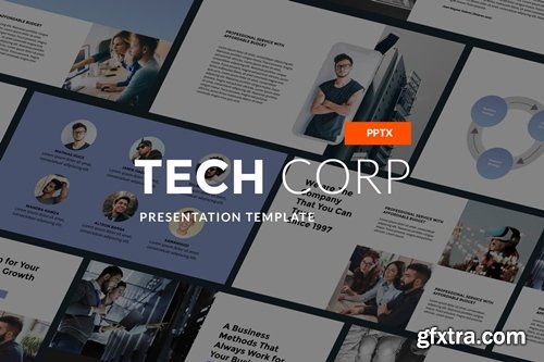 Tech Corp - Modern PPT - Powerpoint, Keynote, Google Slides Templates
