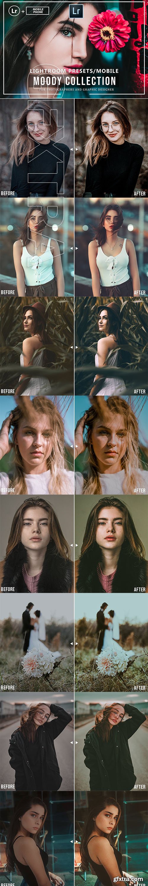 CreativeMarket - Moody Lightroom Presets And Mobile 3711825