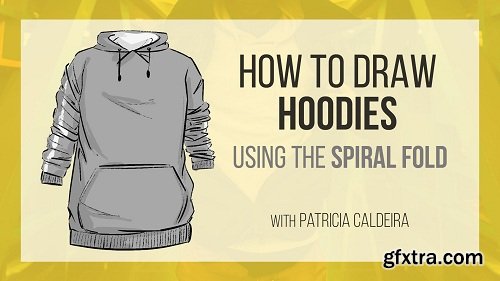 How To Draw Clothes: Hoodies With Spiral Folds!