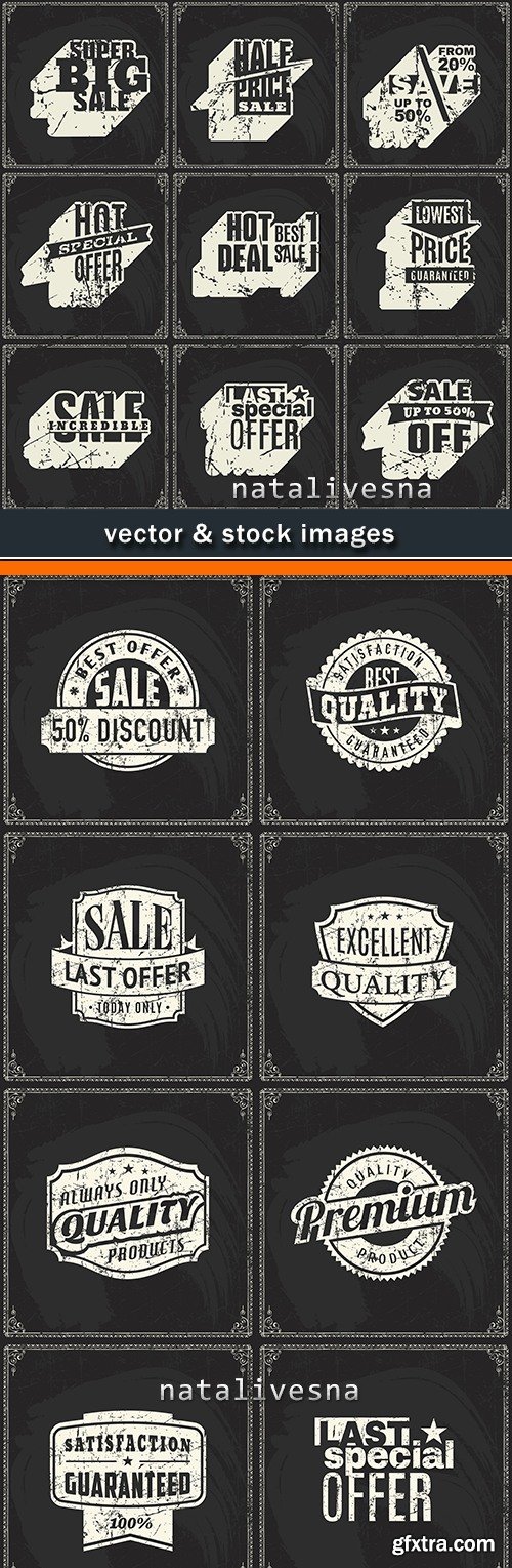 Vintage design discount and sale black background