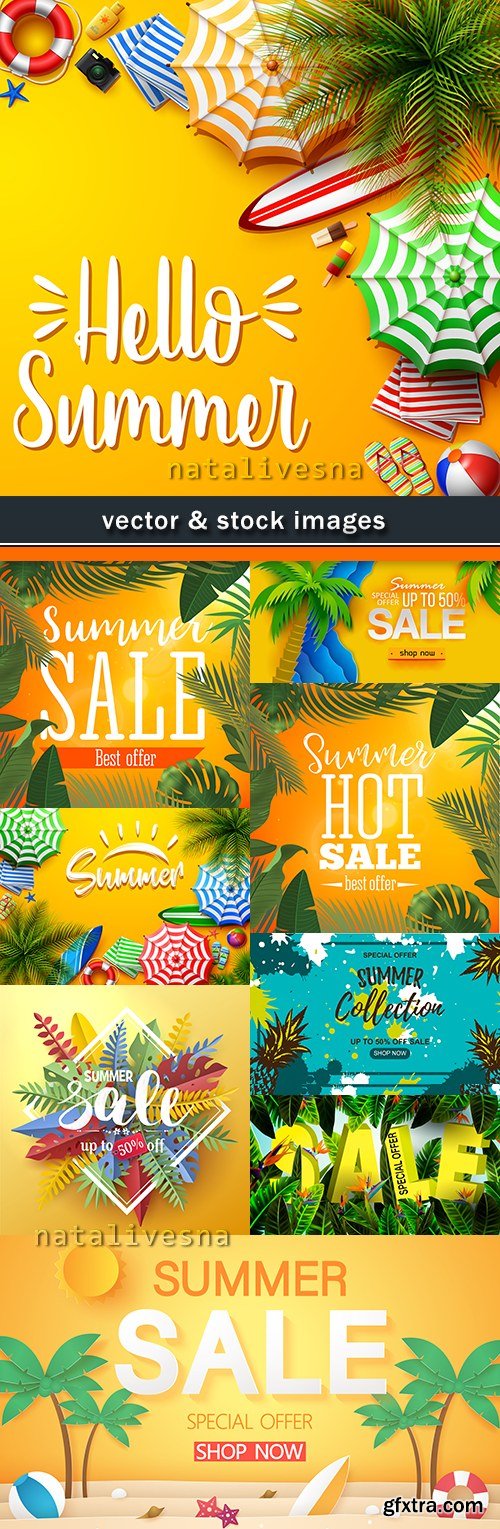 Summer sale special and discount fashion illustration 5