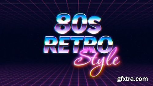Retro Wave Logo Reveal - After Effects 199836