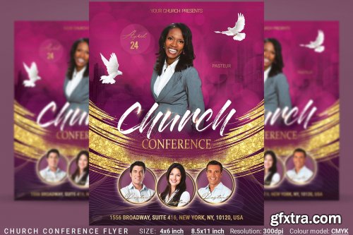 CreativeMarket - Church Conference Flyer Poster 3662343