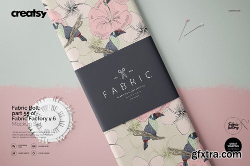 CreativeMarket - Fabric Bolt Mockup 55 FF v 6 3320178