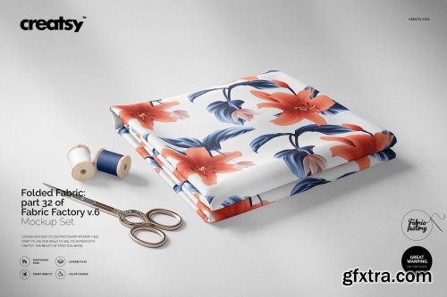 CreativeMarket - Folded Fabric Mockup 32 FF v 6 3320214