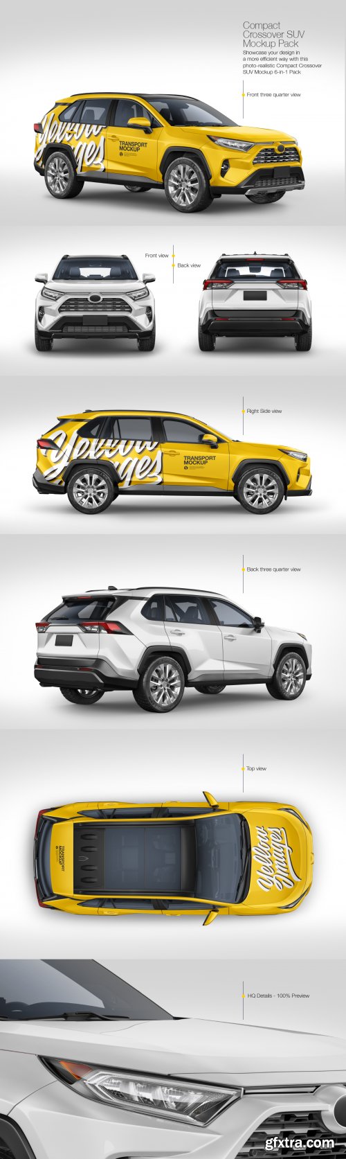 Compact Crossover SUV Mockup Pack