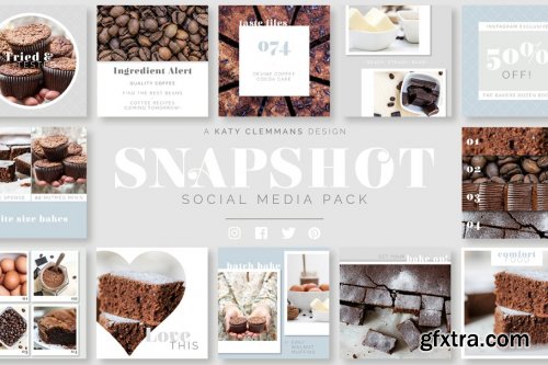 CreativeMarket - Snapshot Social Media Template pack 1893878