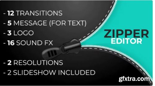 Zipper Pack Transitions | Editor - Premiere Pro Templates 216879