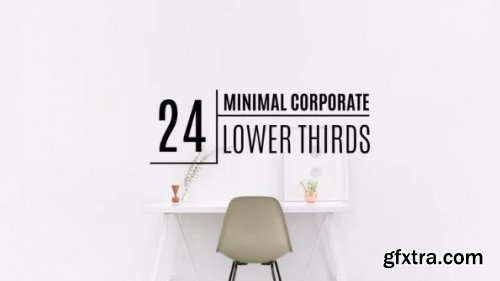 24 Minimal Corporate Lower Thirds 218540