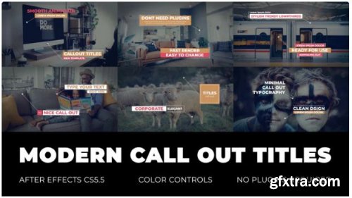 Modern Call Out Titles - Premiere Pro Templates 219398