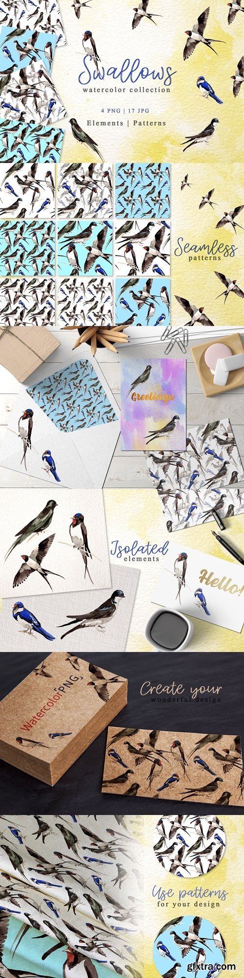 CM - Swallows Watercolor png 3415554
