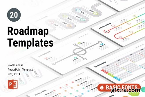 Roadmap - Powerpoint Google Slides and Keynote Templates
