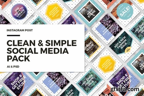 Clean & Simple - Social Media Pack