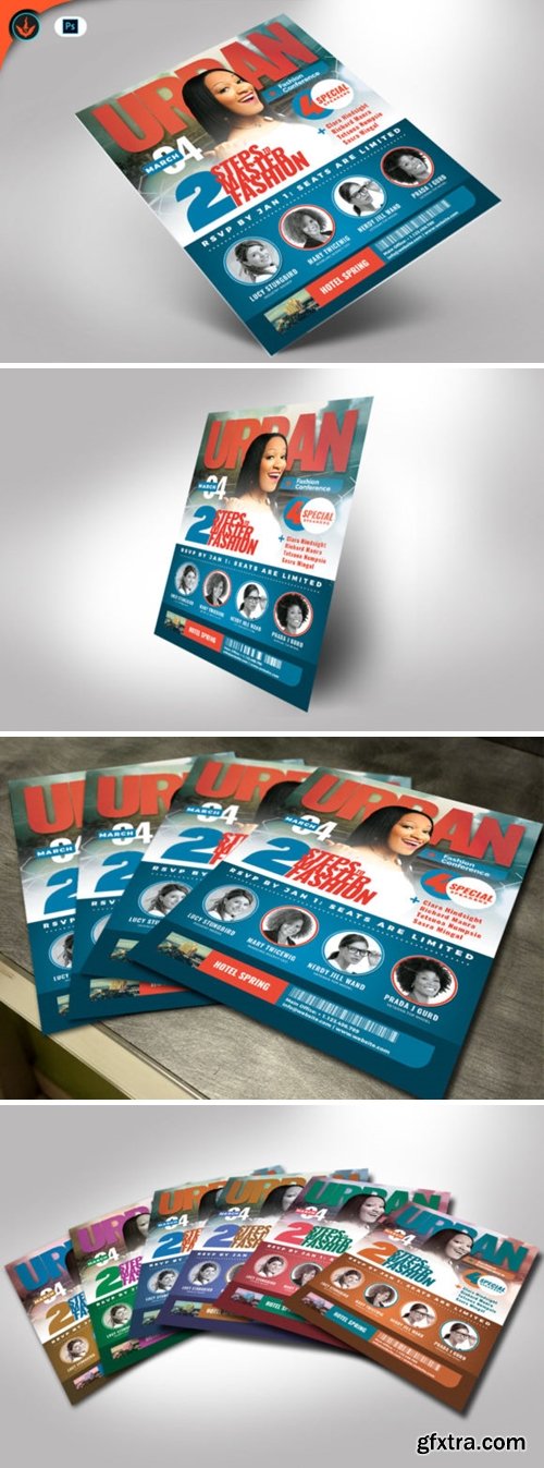 Urban Fashion Conference Flyer Template