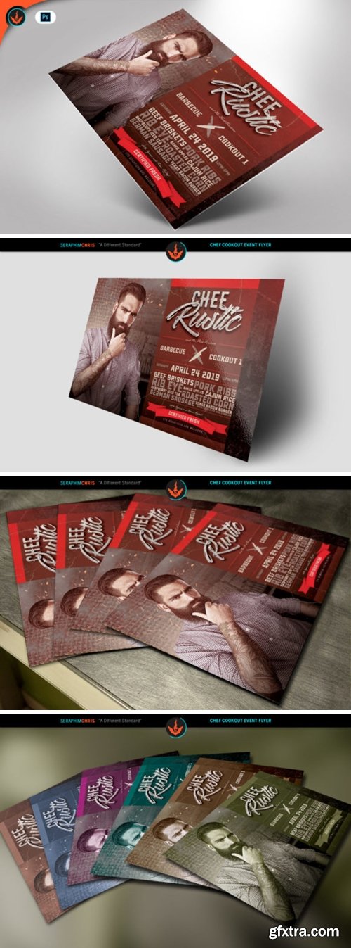 Chef Cookout Food Flyer Template