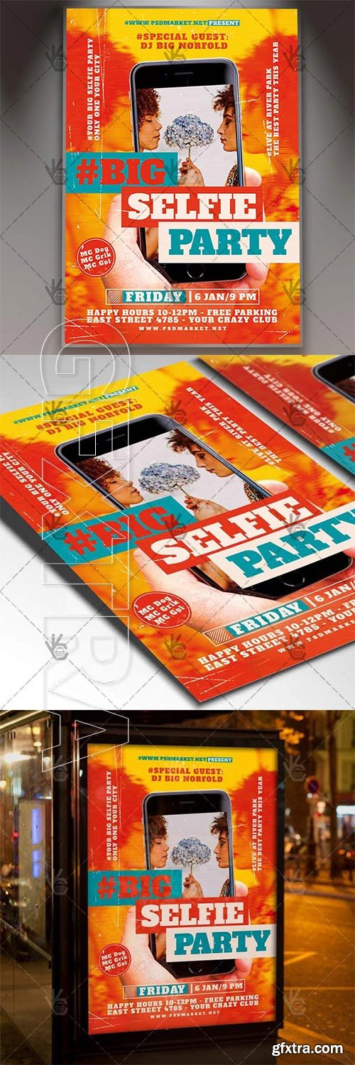 Selfie Party – Club Flyer PSD Template