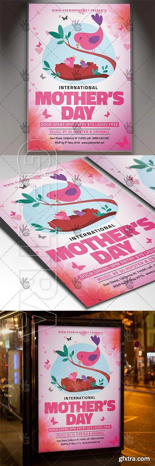 World Mothers Day Flyer – Club PSD Template