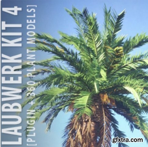 Laubwerk Plants Kit 4 (WIN/MAC) 1.0.25 for 3ds Max, Maya, Cinema 4D, SketchUp, and Houdini