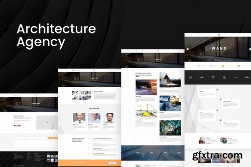Architecture Agency - Company & Portfolio PSD
