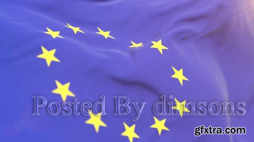 Europe Flag Close-up Loop 214994