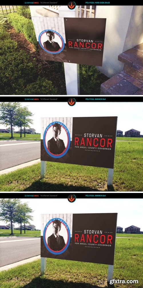 Political Yard Sign and Banner Template