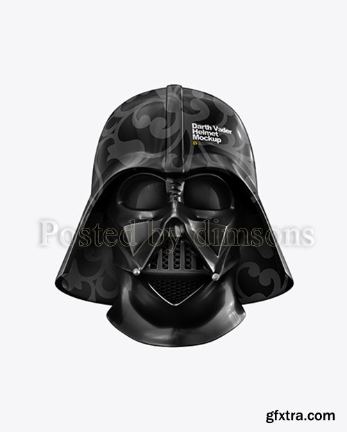 Glossy Darth Vader Helmet Mockup 43347