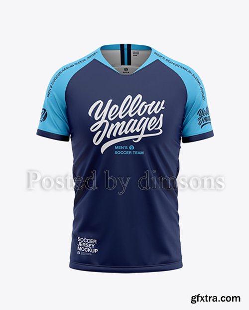 Mens Soccer Jersey Mockup - Front View 43069