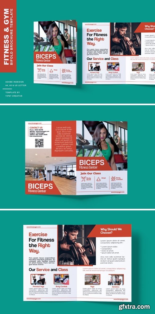 Fitness and Gym - Bifold Brochure