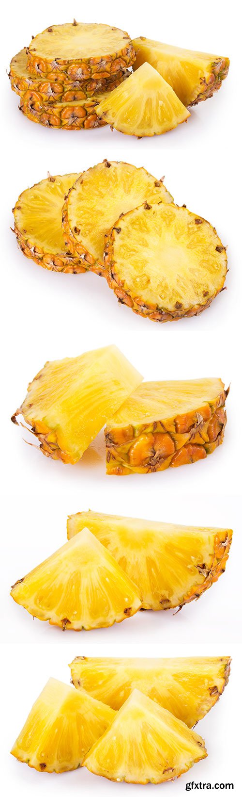 Fresh Pineapple Isolated - 10xJPGs