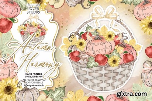 Autumn Harmony design and digital paper pack