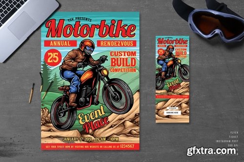 Dirt Bike Motorcycle Flyer