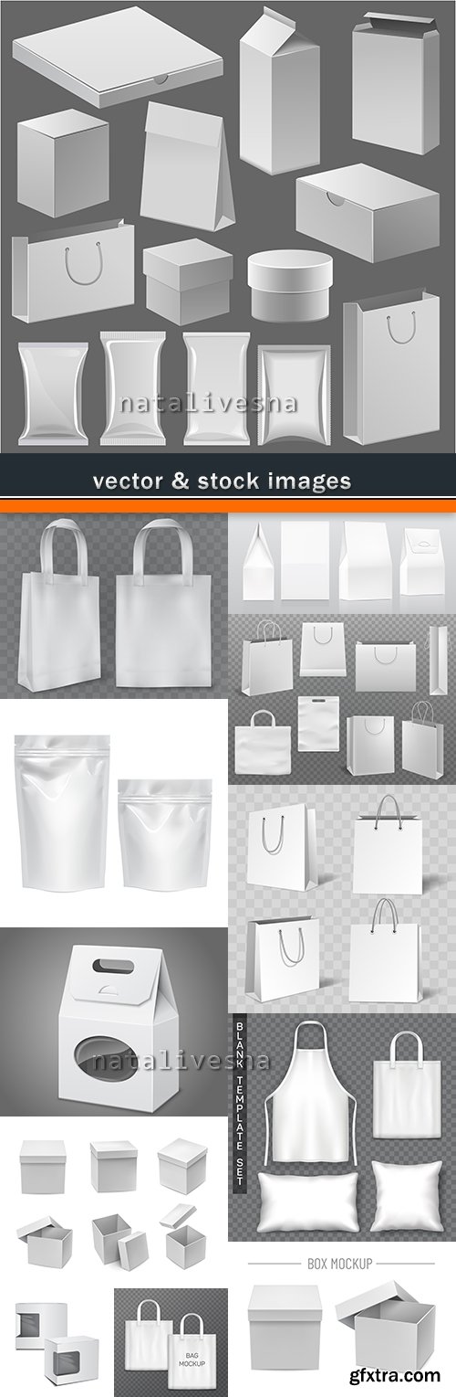 Packing box and gift package 3d model template