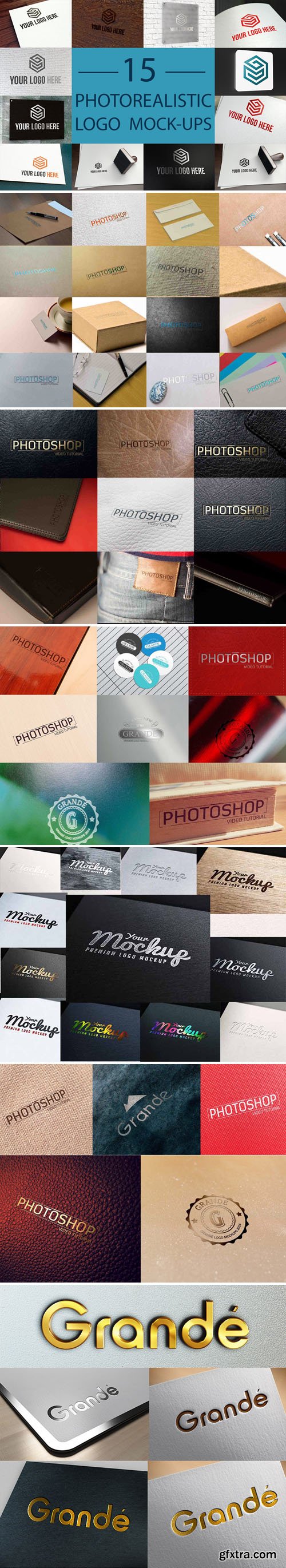 70 Awesome Logos PSD Mockups Collection