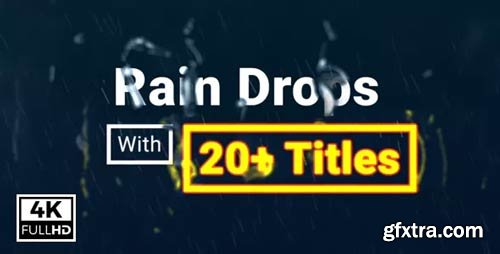 Videohive - Rain Drops With Titles - 21483154