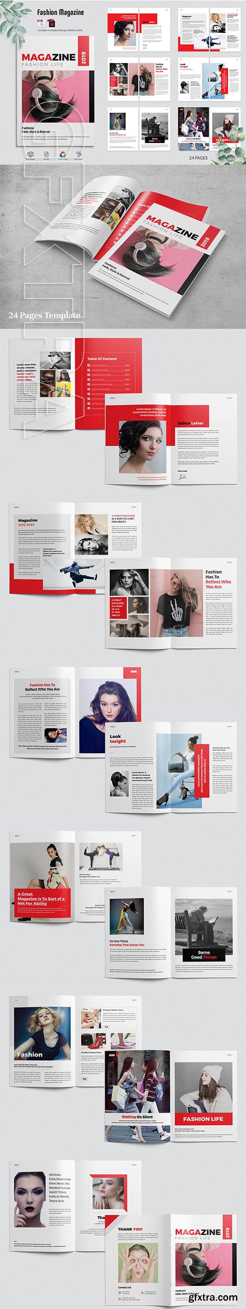 CreativeMarket - Fashion Magazine 3749320