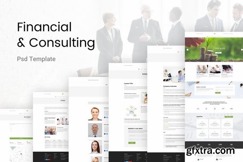 Financial & Consulting PSD Template