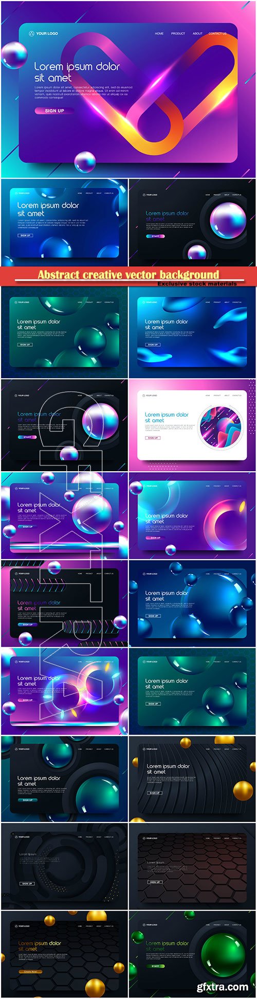 Abstract creative vector background