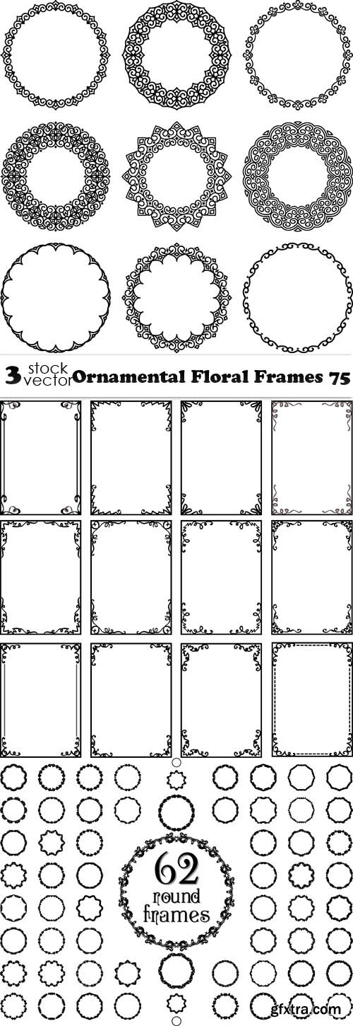 Vectors - Ornamental Floral Frames 75