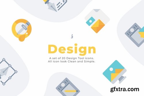 20 Design Element icons - Flat