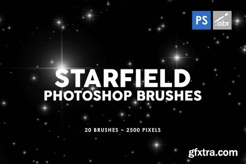20 Starfield Photoshop Stamp Brushes